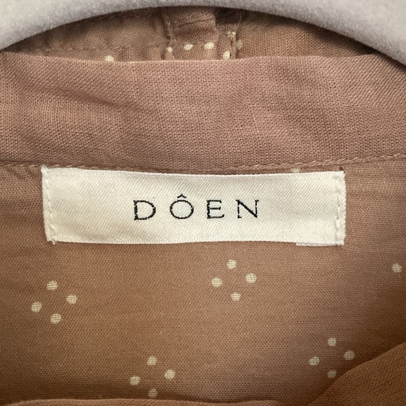 Doen Womens Remy Victorian Blouse Size S Coquette Cottagecore Bohemian Floral - Picture 2 of 11